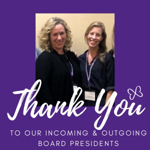 2021 Board President Thank You Nicole & Kate