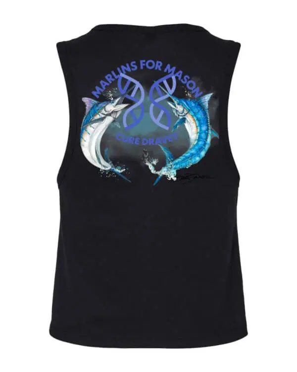 2025 Boxy Crop Tank: Black - Women's