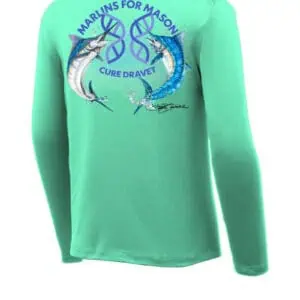 2025 Long Sleeve Performance T-shirt: Mint Green - Youth Sizes