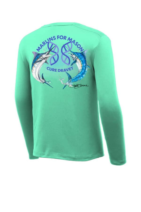 2025 Long Sleeve Performance T-shirt: Mint Green - Youth Sizes