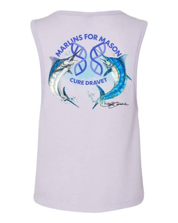 2025 Boxy Crop Tank: Purple - Women's