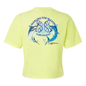 2025 Boxy Crop T-shirt: Neon Yellow - Women's
