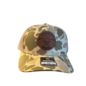 Marlins for Mason: Richardson Printed Five Panel Trucker Cap - Duck Camo/Light Tan