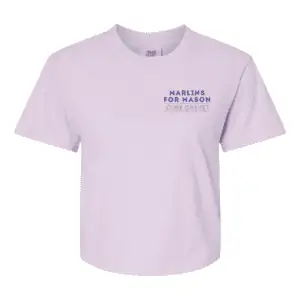 Purple Boxy Crop T-shirt