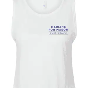 White Boxy Crop Tank